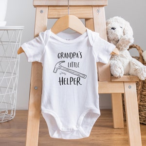 Grandpa&#39;s Little Helper Onesie®, Grandpa Onesie®, I Love Grandpa, Grandpa&#39;s Favorite, Baby Shower Gift,  Funny Baby Onesie, Cute Baby Onesie