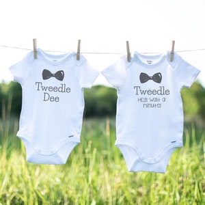 Funny Twin Onesies®, Funny Baby Onesie®, Twin Baby Gift, Baby Shower ,Twin Baby Clothes, Twin Baby Outfit, Twin Boy Clothes, Funny Twin Gift