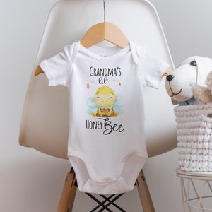 Grandma&#39;s Honey Bee Baby Onesie®, Watercolor Bee, Valentine Gift