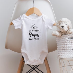 Papa Onesie®, I Love Papa Onesie®, Papa Loves Me, Baby Shower Gift, Papa Baby Outfits, Baby Girl Clothes, Baby Boy Clothes, Cute Baby Onesie