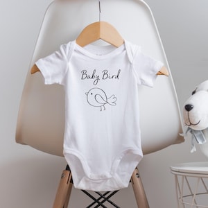 Baby Bird Onesie®, Bird Baby Outfit, Bird Baby Shower, Boho Baby Clothes, Baby Shower Gift, Cute Baby Onesie®, Unique Baby Gift, New Baby