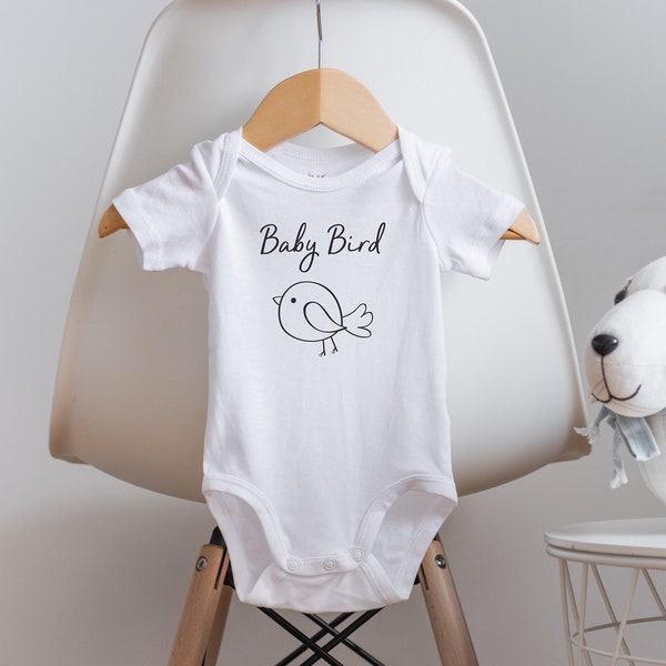 Baby Bird Onesie®, Bird Baby Outfit, Bird Baby Shower, Boho Baby Clothes, Baby Shower Gift, Cute Baby Onesie®, Unique Baby Gift, New Baby