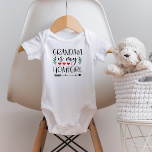 Baby clothes with grandma sayings top