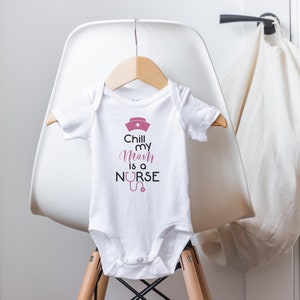 Mom Nurse Onesie®, My Mom is a Nurse, Nurse Baby Onesie®, Baby Shower Gift