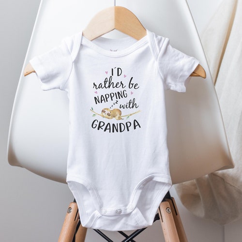 Grandpa Onesie® I Love Grandpa Onesie® Grandpa Baby Clothes Etsy