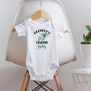 Pijama de pesca del abuelo, pijama de pesca con el abuelo, pijama de pesca del abuelo, regalo para baby shower, ropa de pesca para bebés, bebé niño