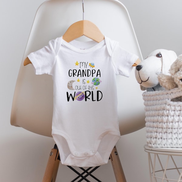 Grandpa Onesie®, I Love Grandpa Onesie®, Grandpa Baby Clothes, Pregnancy Reveal, Baby Shower Gift, Unisex Baby Gift, Cute Baby Onesies®