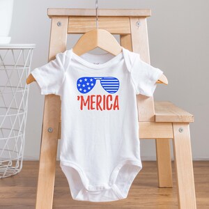 4th of Jul Baby Onesies®, Merica Baby Shirt, Patriotic Onesies®