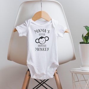 Mama Onesie®, Monkey Onesie®, Baby Shower Gift, Monkey Baby Clothes, I love Mommy Onesie®, Mama&#39;s Boy Onesie®, Mother&#39;s Day Onesie