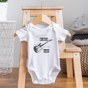 Newest Member Onesie®, Guitar Onesie®, Baby Shower Gift, Music Onesie®, New Baby Gift, Unique Baby Gift, Rocker Baby Clothes, Rock n Roll