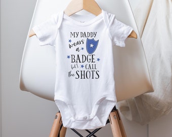 Police Baby Onesie®, Cop Baby Onesie®, Baby Shower Gift, Police Baby Outfit, Baby Girl Clothes, Baby Boy Clothes, Dad Police Officer