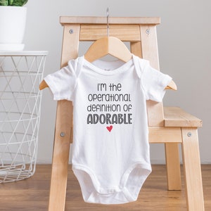 BcBa Onesie®, ik ben de operationele definitie van schattig, ABA-babykleding, toegepaste gedragsanalyse