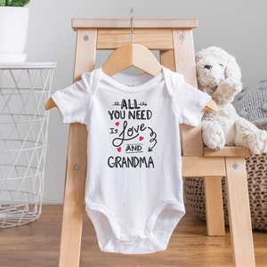 Grandma Loves Me Onesie®, Funny Baby Bodysuit