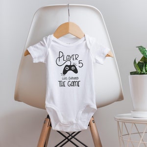 Player 5 Has Entered The Game, Player 5 Onesie®, Future Gamer, Gaming Baby Onesie®, Baby Shower Gift, Gamer Baby Onesie®, Gamer Baby Clothes