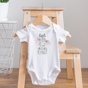 Little Peanut Onesie®, Elephant Onesie®, Baby Shower Gift, Elephant Baby Gift, Baby Girl Clothes, Sweet Baby Girl Onesie®, Baby Girl Gift