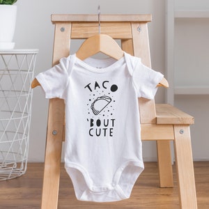 Taco Bout Cute Baby Onesie®, Taco Themed Baby Shower, Fiesta Baby Outfit