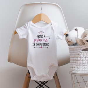 Being A Princess Onesie®, Funny Baby Onesie®, Baby Girl Clothes, Funny Baby Clothes, Princess Baby Outfit, Cute Baby Clothes, Baby Shower