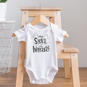 My Sister Has Paws Onesie®, Crazy Cat Baby Onesie, Funny Baby Onesie, Future Crazy Cat Lady, Baby Shower Gift, Cat Baby Gifts, Baby Gifts