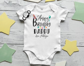 Happy Birthday Daddy Onesie®, Baby Outfit,  Daddy Birthday Onesie®