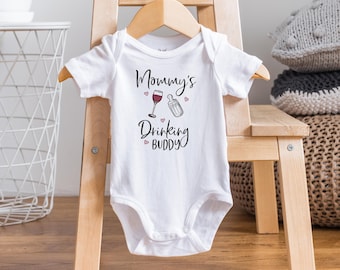 Mommy's Drinking Buddy Onesie®, Funny Baby Shower Gift