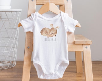 Deer Onesie®, Woodland Onesies®, Baby Deer Outfit, Deer Little One, Oh Deer Outfit, Deer Baby Shower, Deer Outfit, Take Home Outfit - Girl