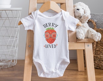 Strawberry Baby Onesie®, Berry Loved Outfit