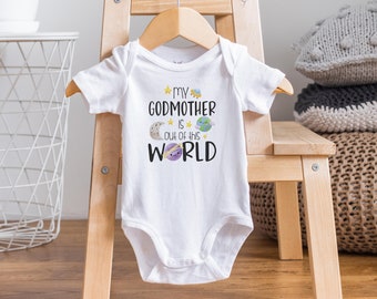 Marraine Onesie®, Vêtements de bébé de marraine, Cadeau de fête de bébé, Vêtements de bébé mignons, Cadeau de marraine, Ma marraine m’aime Onesie®