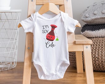 Soy Cute Onesie®, Kawaii Foodie Baby Clothes, Funny Baby Gift