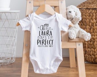 Fragile Aunt Baby Onesie Shirt Auntie Shower Gift Funny Newborn Clothes Gerber 