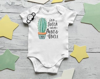 Aunt and Uncle Onesie®, Aunt and Uncle Pregnancy Announcement, How does Aunt and Uncle Sound, Succa for Aunt, Succa for Uncle, Baby Shower