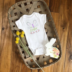 My First Easter Onesie®, Easter Onesie®, Easter Baby Outfit, Easter Baby Clothes, Easter Baby Onesie®, Easter Outfit image 1