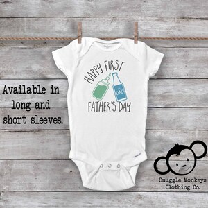 daddys first fathers day onesie