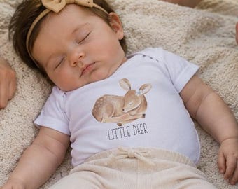 Watercolor Deer Onesie®: Woodland Baby Outfit