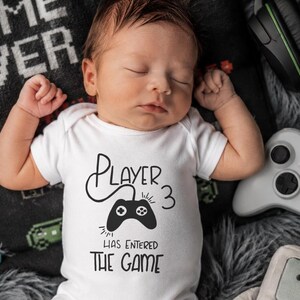 Player 3 Onesie®: Future Gamer Baby Clothes
