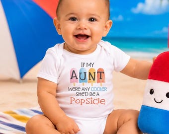 Aunt Onesie®: Popsicle Baby Clothes, Aunt Gift