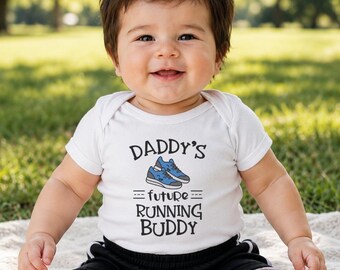 Daddy's Future Running Buddy Onesie® Bodysuit
