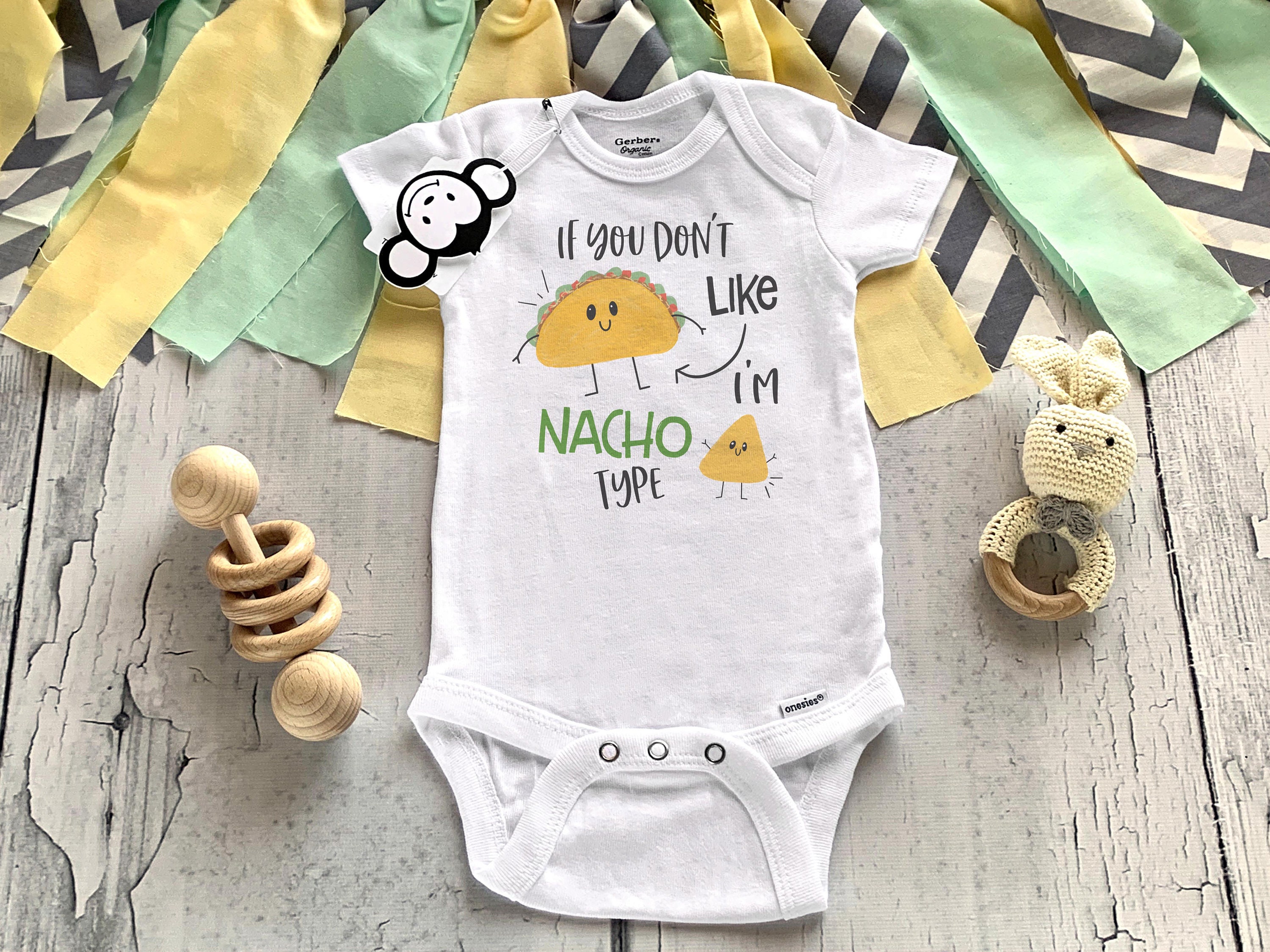 Nacho Baby Onesie®, Funny Baby Onesie®, Baby Shower Gift, Funny Baby