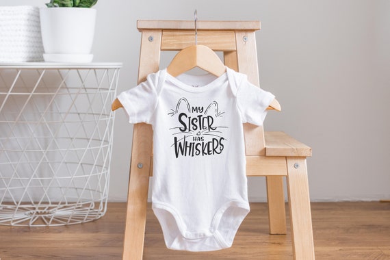 My Sister Has Paws Onesie®, Crazy Cat Baby Onesie, Funny Baby Onesie, Future Crazy Cat Lady, Baby Shower Gift, Cat Baby Gifts, Baby Gifts