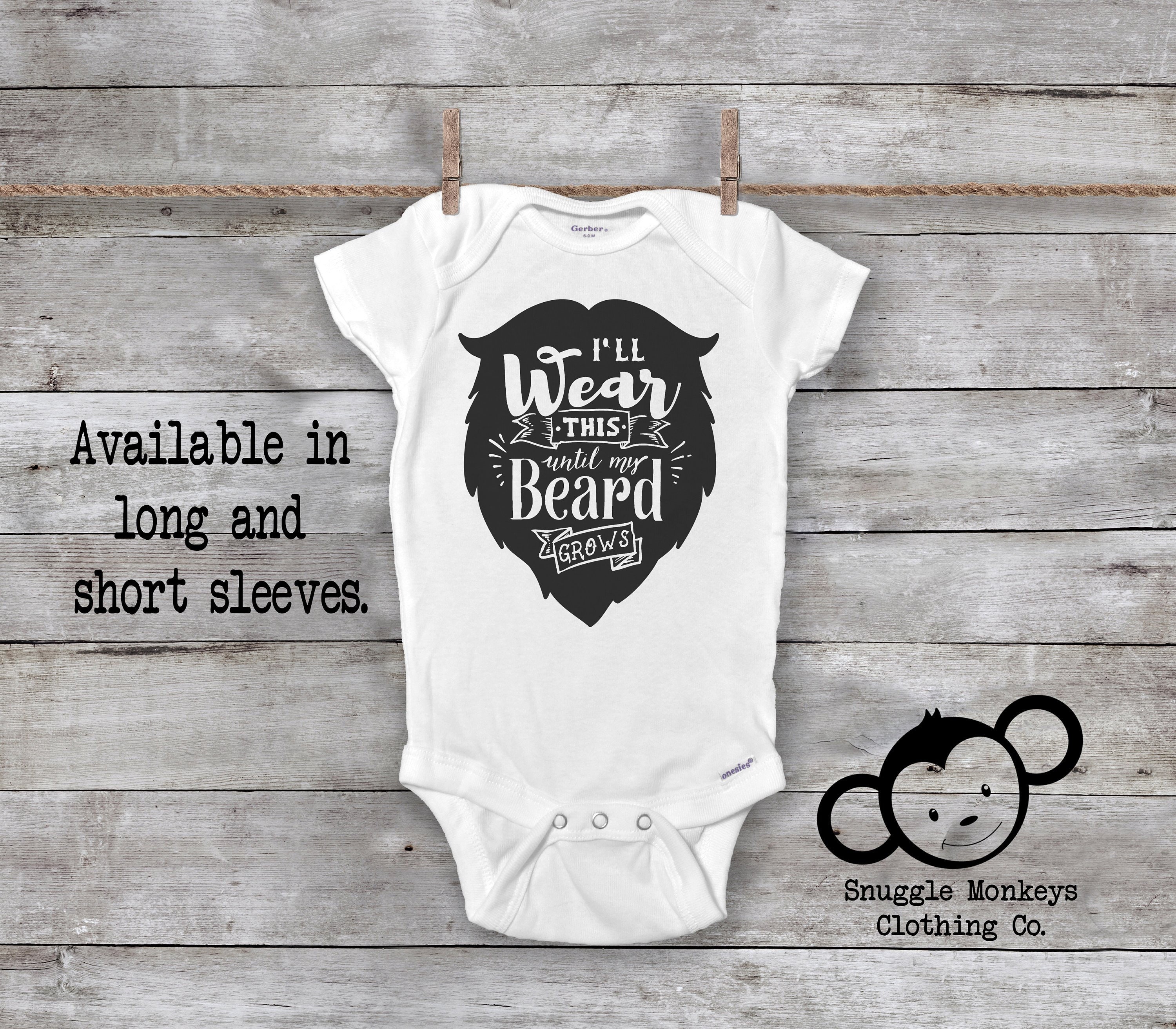 dad beard onesie