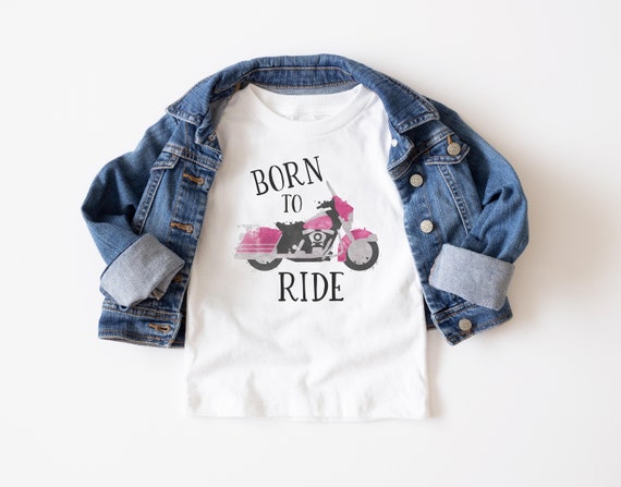 Born To Ride Shirt, Motorcycle Shirt, Motorcycle Baby Clothes, Biker Shirt, Baby Shower Gift, Ride or Die Shirt, Baby Girl Clothes