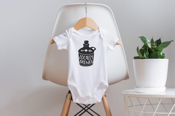 Locally Brewed Onesie®, Funny Baby Onesie®, Baby Shower Gift, Unisex Baby Clothes, Home Grown Onesie®, New Baby Gift, Cute Baby Onesie®