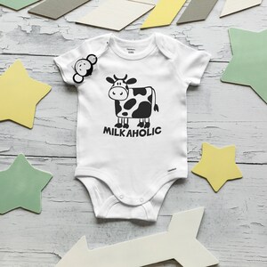 Cow Baby Onesie®, Funny Baby Onesies®, Cow Baby Clothes, Farm Onesie®, Farm Baby Clothes, Country Baby Clothes, Baby Shower Gift image 2