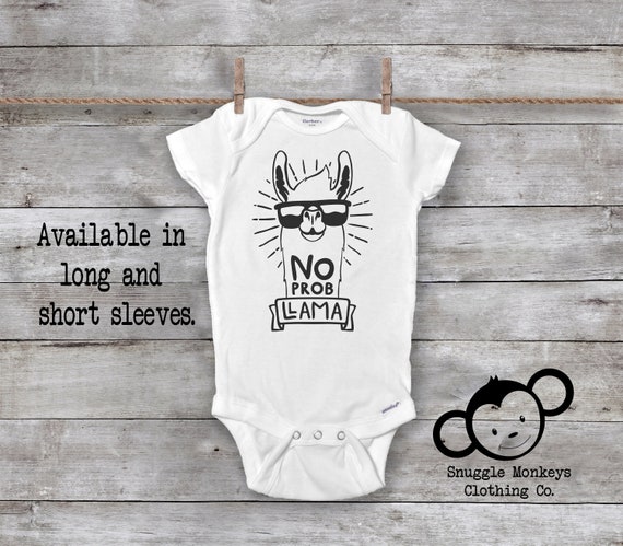 No Prob Llama Onesie® Llama Baby 