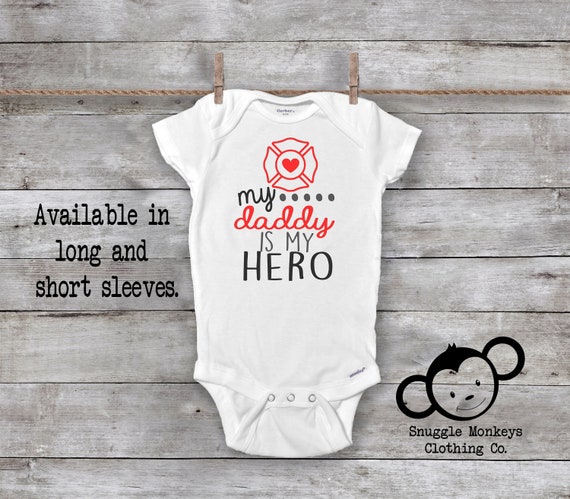 CafePress Grandpa is My Hero Firetruck Infant Baby Bodysuit