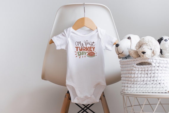 First Turkey Day  Onesie®, First Thanksgiving, Little Turkey Onesie®, Turkey Baby Clothes, Turkey Baby Onesie®, First Thanksgiving Outfit