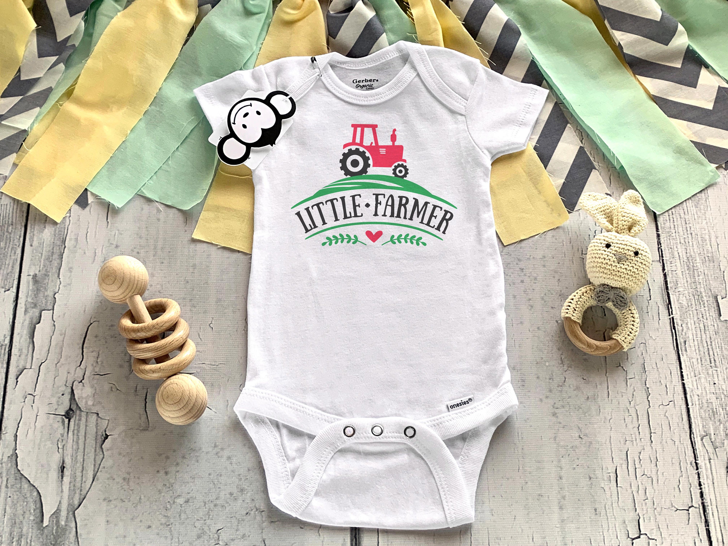 Little Farmer Onesie®, Farm Baby Clothes, Baby Shower Gift, Country