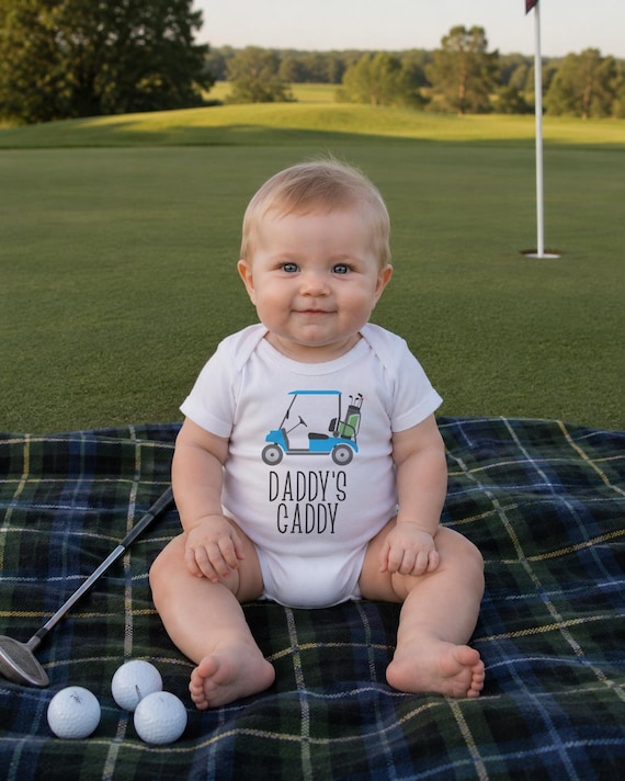 Daddy's Caddy Golf Baby Onesie®, Father's Day Gift