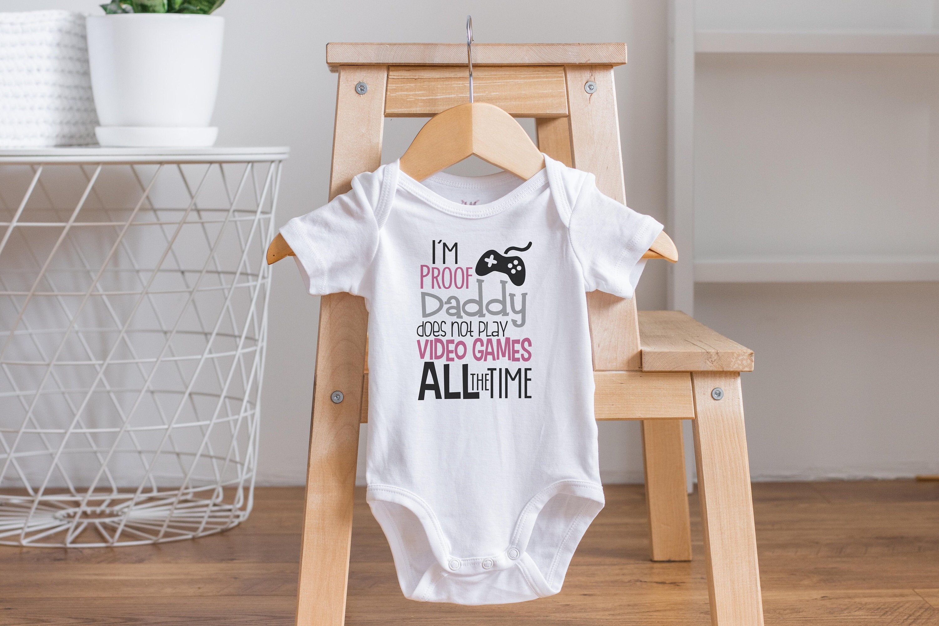 Gamer Onesie Daddys Girl Onesies Funny Baby Onesies Cute Baby Girl Clothes Baby Girl