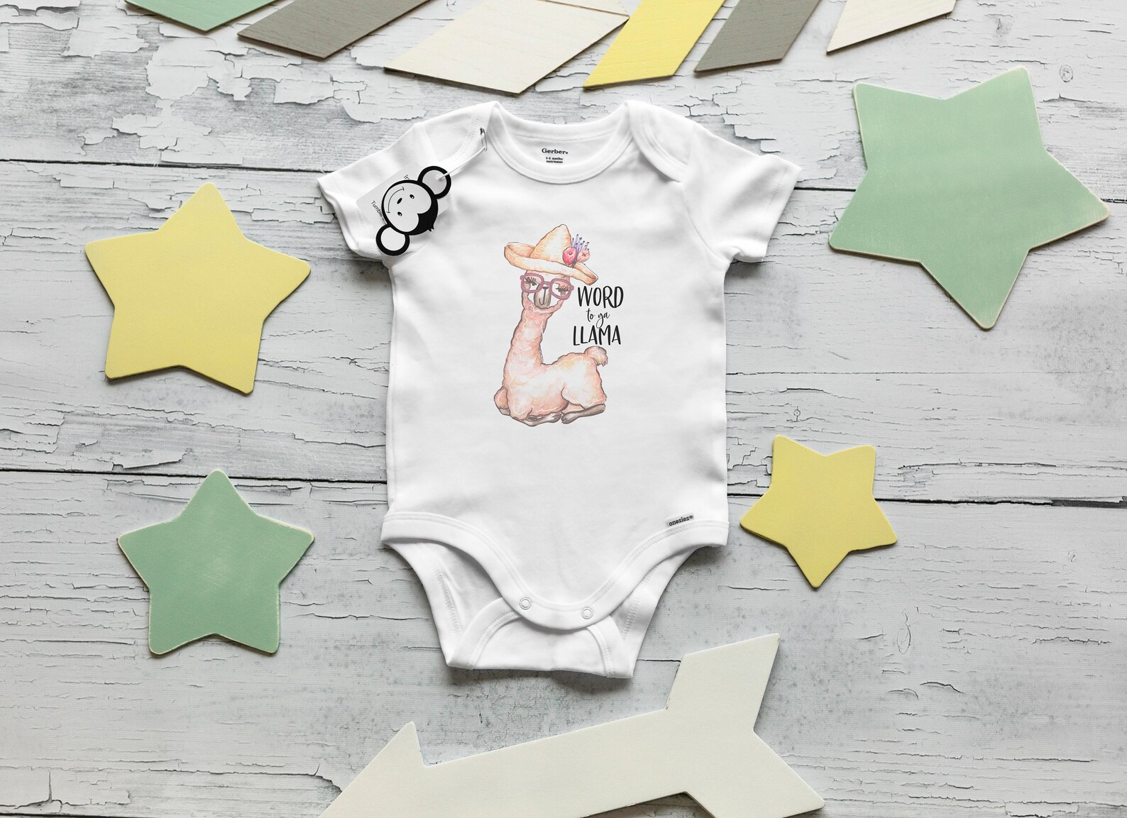 Llama Onesie® Funny Baby Onesie® Word to Your Mother Baby - Etsy