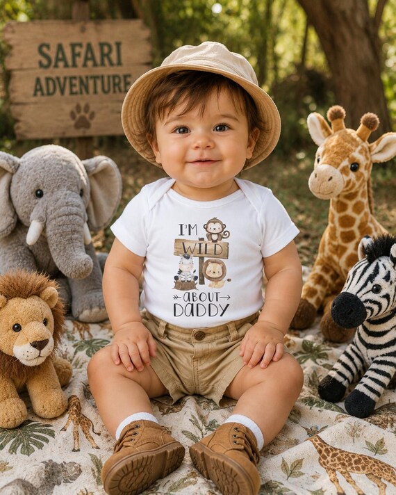 Wild about Daddy Onesie® - Baby Shower New Dad Gift